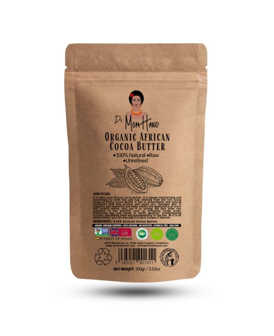 Beurre de Cacao Africain Naturel 100 % Pur, Biologique