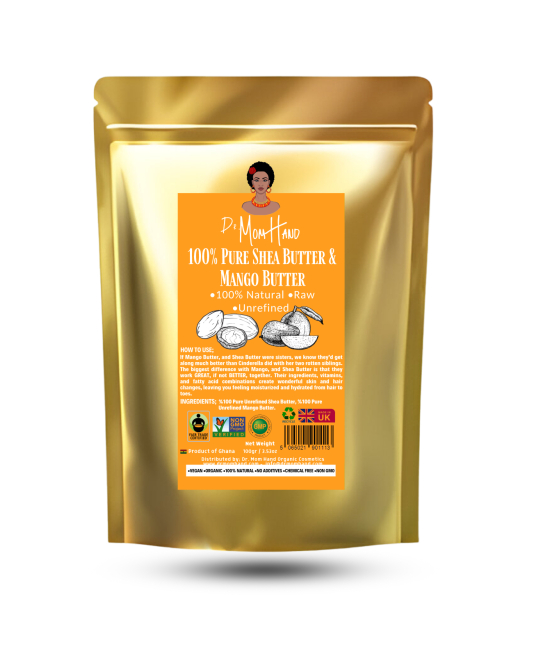 Reine Sheabutter & Mangobutter Zwillings-Feuchtigkeitsbombe