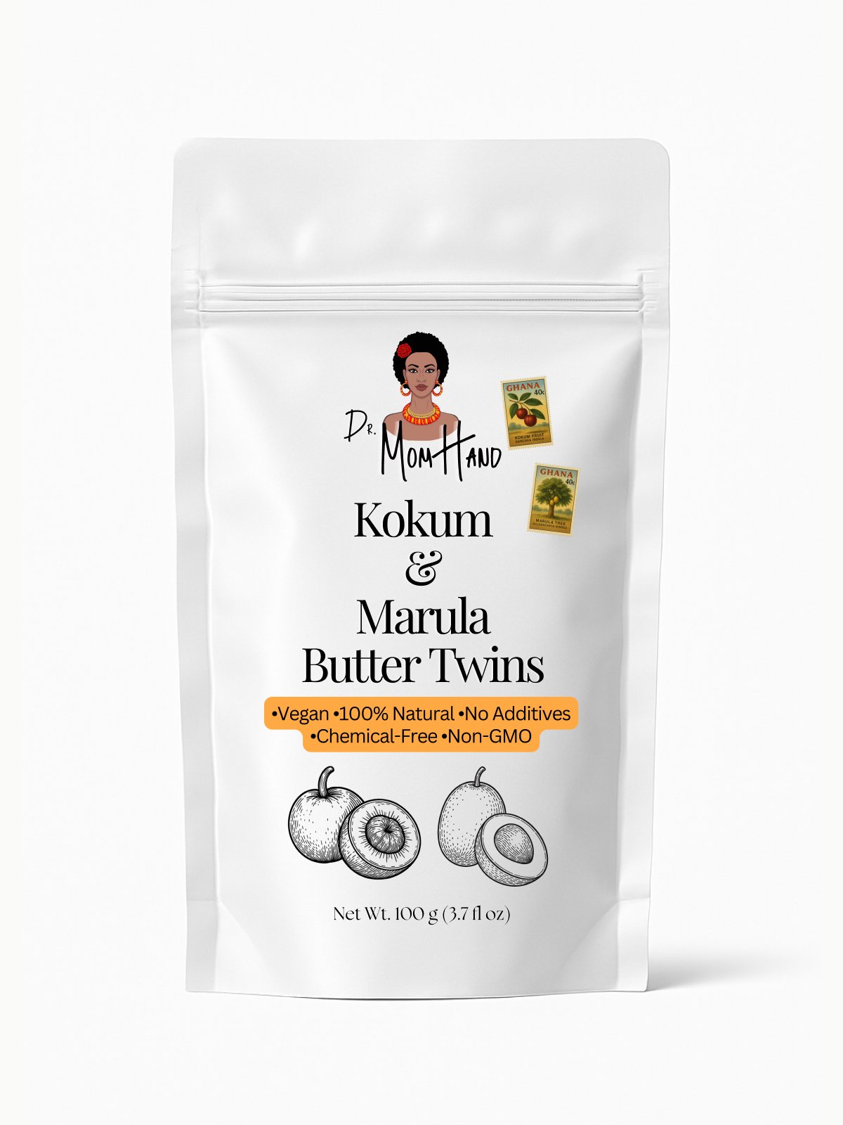 Kokum Butter & Marula Butter, Skin Rebirth Duo %100 Saf, Doğal, Organik 100ml