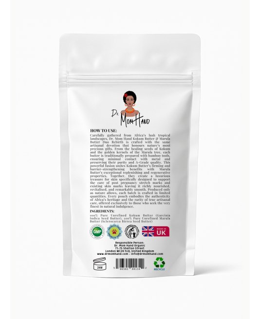 Beurre de Kokum & Beurre de Marula, Skin Rebirth Duo 100% Pur, Naturel, Biologique 100ml