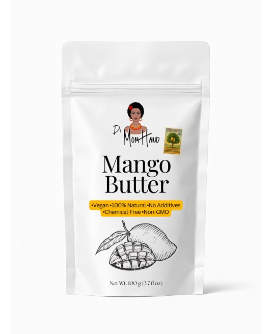 Organic Raw Mango Butter, Intense Moisture for Skin and Lips, Skin Food, 100% Pure