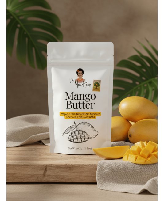 Organic Raw Mango Butter, Intense Moisture for Skin and Lips, Skin Food, 100% Pure