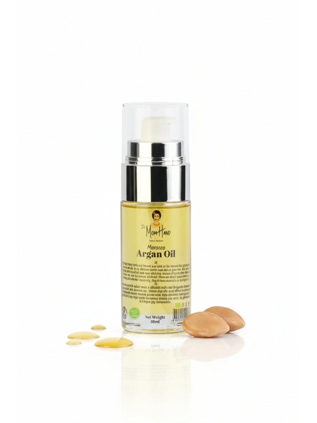 Huile d'Argan Bio (Cheveux Brillants et Forts) 100% Bio, 40ml