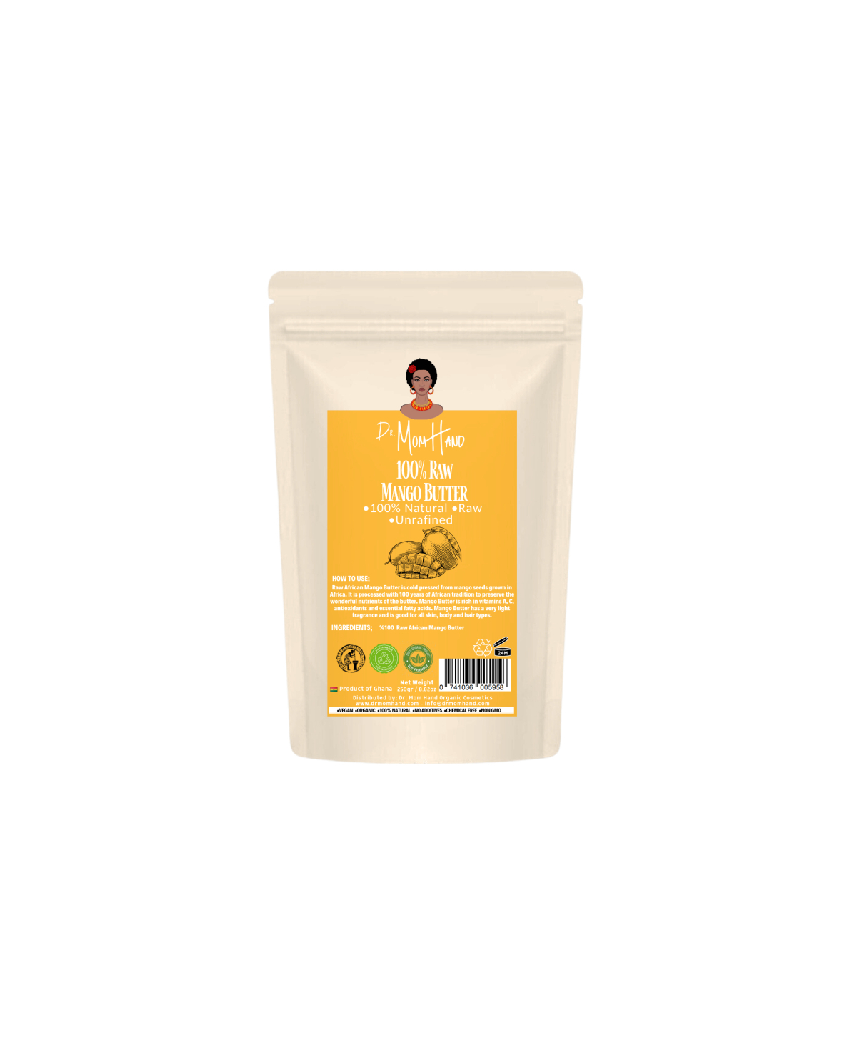 Beurre de Mangue Bio (Parfait pour les Boucles Non-Fluffy) 100% Pur