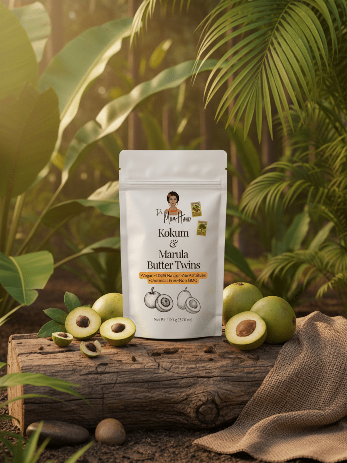 Kokum Butter & Marula Butter, Skin Rebirth Duo 100% Pure, Natural, Organic 100ml 