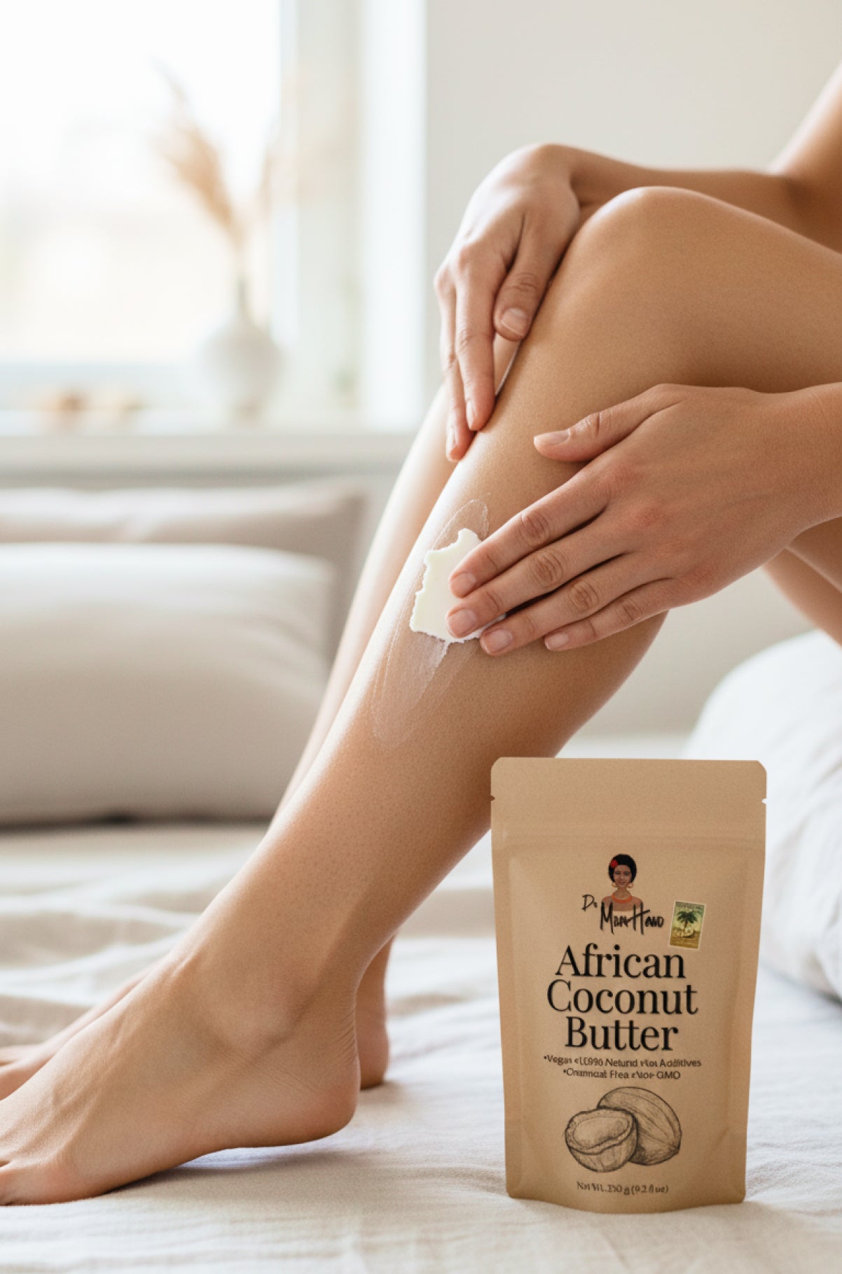 Organik Afrika Vahşi Hindistan Cevizi Yağı (Besleyici ve Nemlendirici) %100 Saf, Doğal